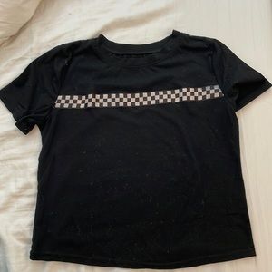 Checkered crop top